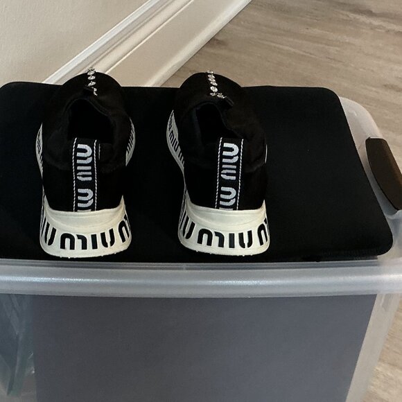 Miu Miu crystal slip on sneakers - Picture 4 of 5